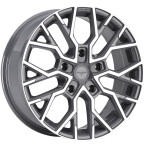 VELARE VLR-T Platinum Grey Machined Face Platinum Grey Machined Face 18"(VLR-T-18-8-5160-65.1-50-PGMF)